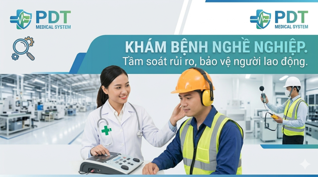 Dịch vụ khám bệnh nghề nghiệp uy tín tại Bình Dương, Bình Phước cho doanh nghiệp. Khám tận nơi, quy trình chuẩn Bộ Y tế, trang thiết bị hiện đại. Liên hệ ngay!